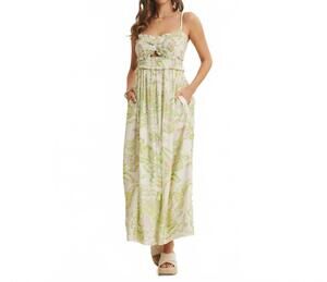 NEW IN FEBRUARY magnolia maxi dress in green